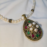 Collier Djawher – Perles, Antique & Pierres Précieuses