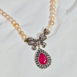 Collier Djawher Perles & Pendentif Ottoman — Pierre Rouge