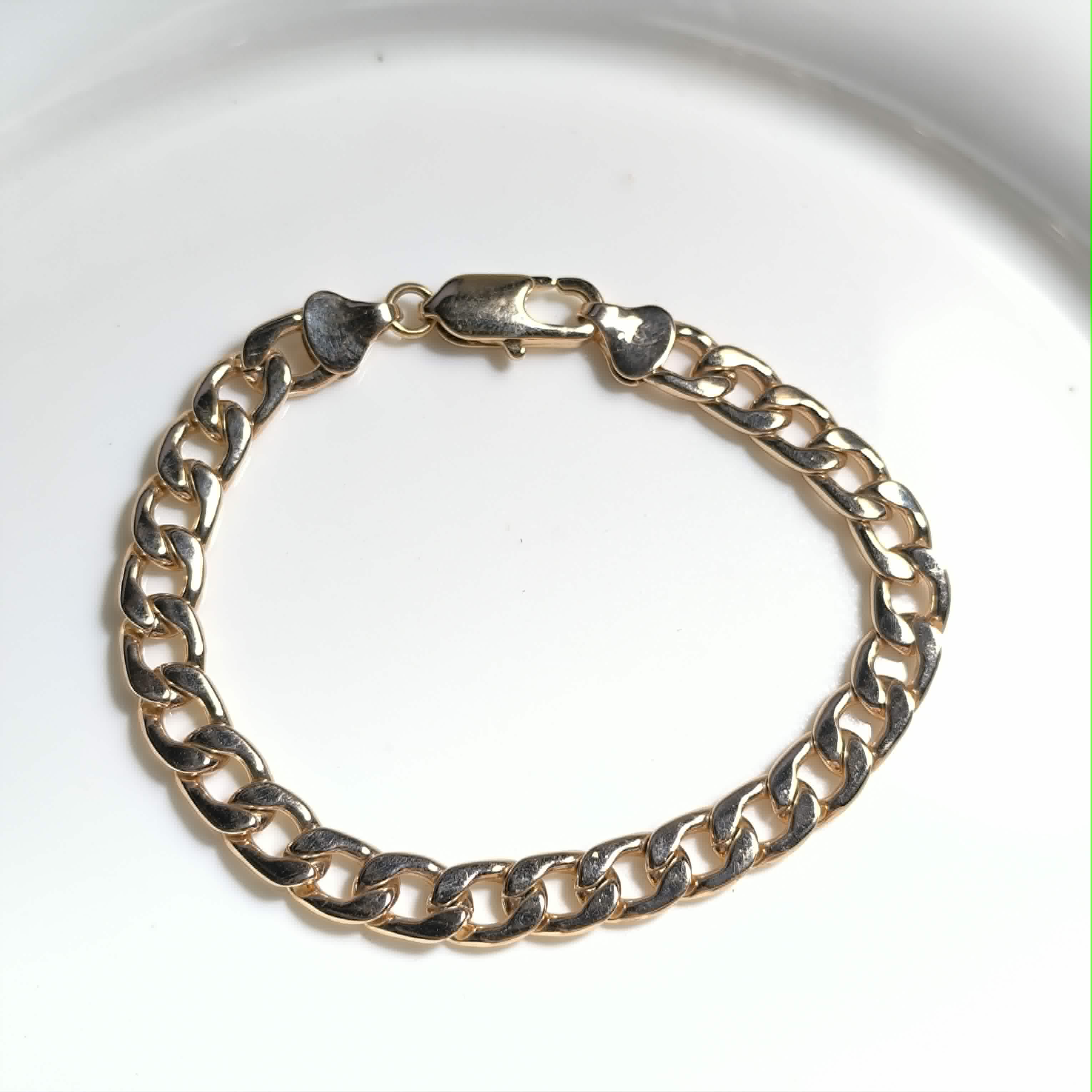 Xuping Cuban Link Gold Plated Bracelet Elegance