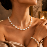 Collier Perles Baroques & Or