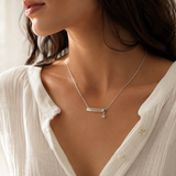 Collier en Argent 925  Étoile Filante  – Minimalisme & Charme Céleste