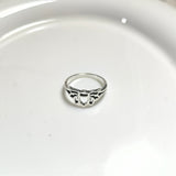 Stainless Steel Butterfly Ring – Fine & Modern Elegance