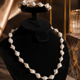Parure Perles Baroques & Or – Collier & Bracelet