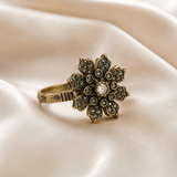 Bague en bronze Fleur Vintage Éclat Élégant ✨