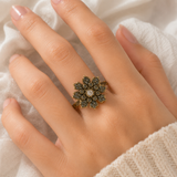 Bague en bronze Fleur Vintage Éclat Élégant ✨