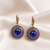 Boucles d'Oreilles en Bronze – Pierre Élégance Vintage