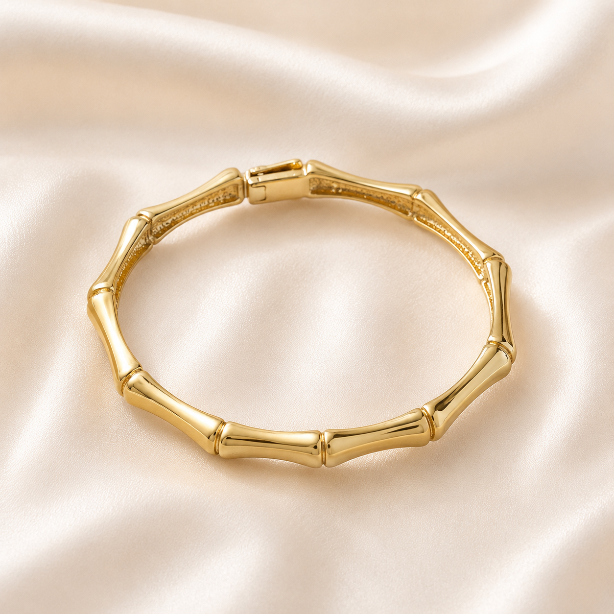 Bracelet Bambou Doré – Élégance Naturelle & Style Intemporel