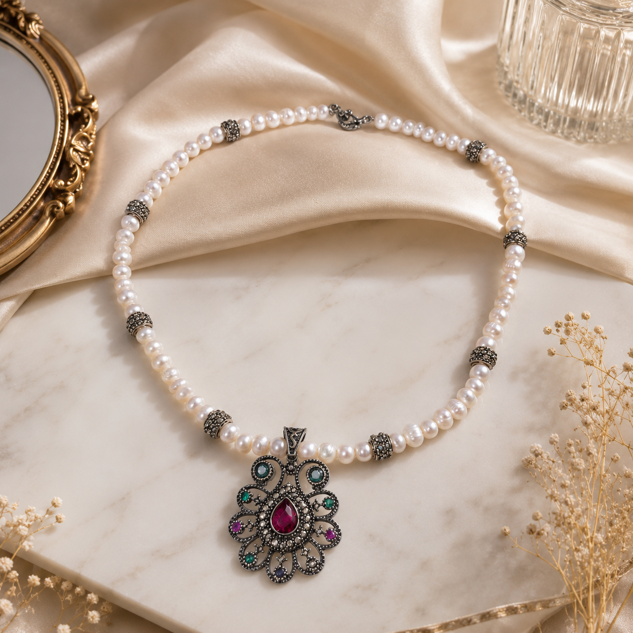 Collier de Perles Vintage – Élégance Intemporelle
