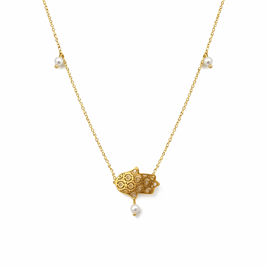 Collier Main de Fatma Dorée – Élégance & Protection