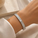 Bracelet Jonc ELASTIQUE Texturé – Vis Signature