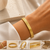 Bracelet Jonc ELASTIQUE Texturé – Vis Signature