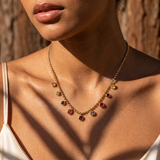 Collier Iris – Pendentifs ronds multicolores