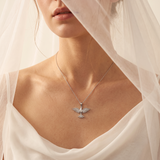 Collier Nour en argent 925 à pendentif oiseau