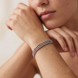 Bracelet Trio Lumière – trois rangs scintillants