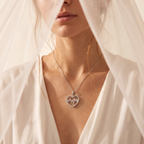Collier Aya en argent 925 à cœur et battement