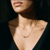 Collier doré à pendentif feuille xuping