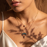 Collier Évasion – Deux rangs et pendentif parachute