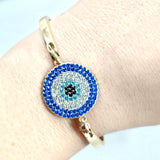 Bracelet Fantaisie Doré “Œil Protecteur”
