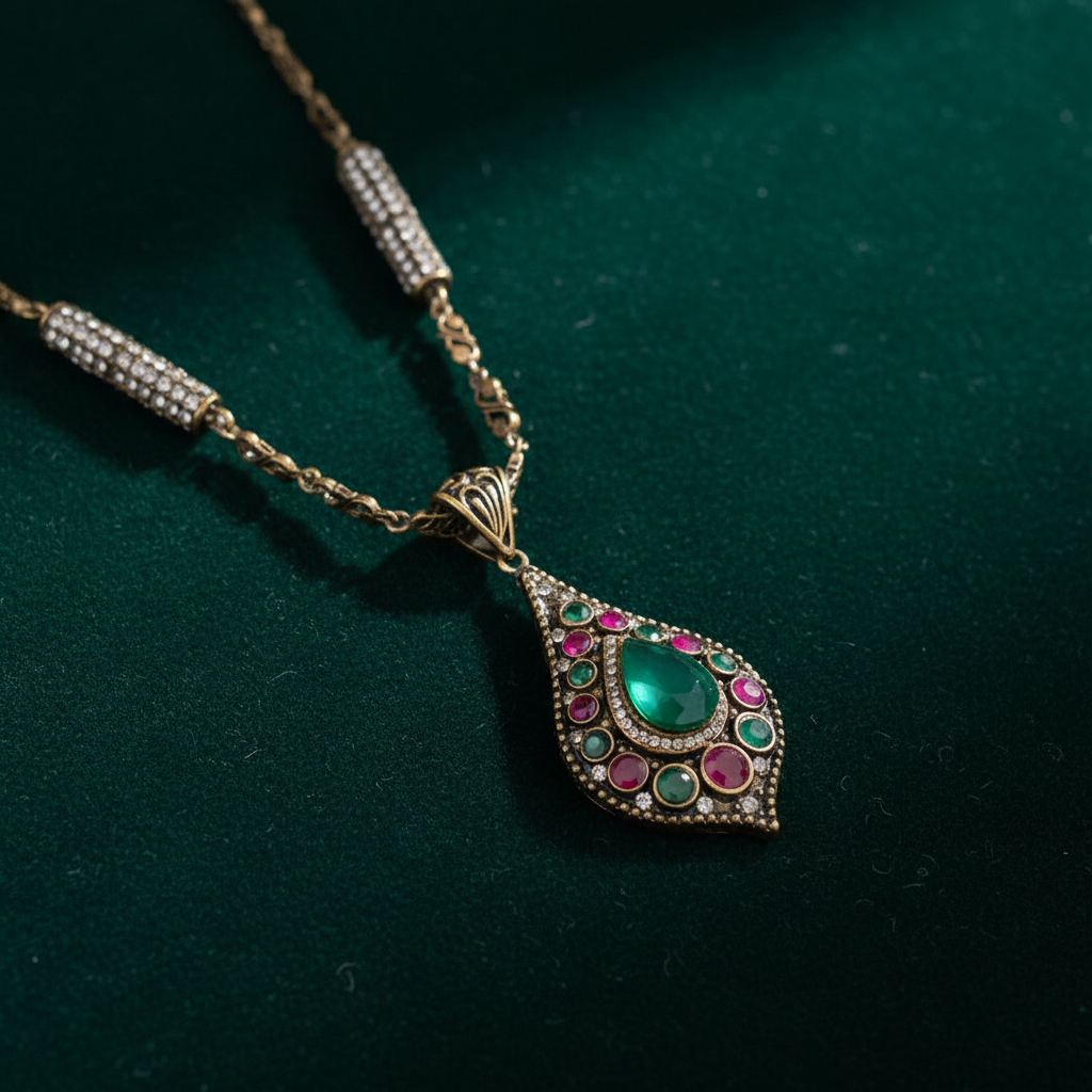 Collier Bronze Antique – Velours