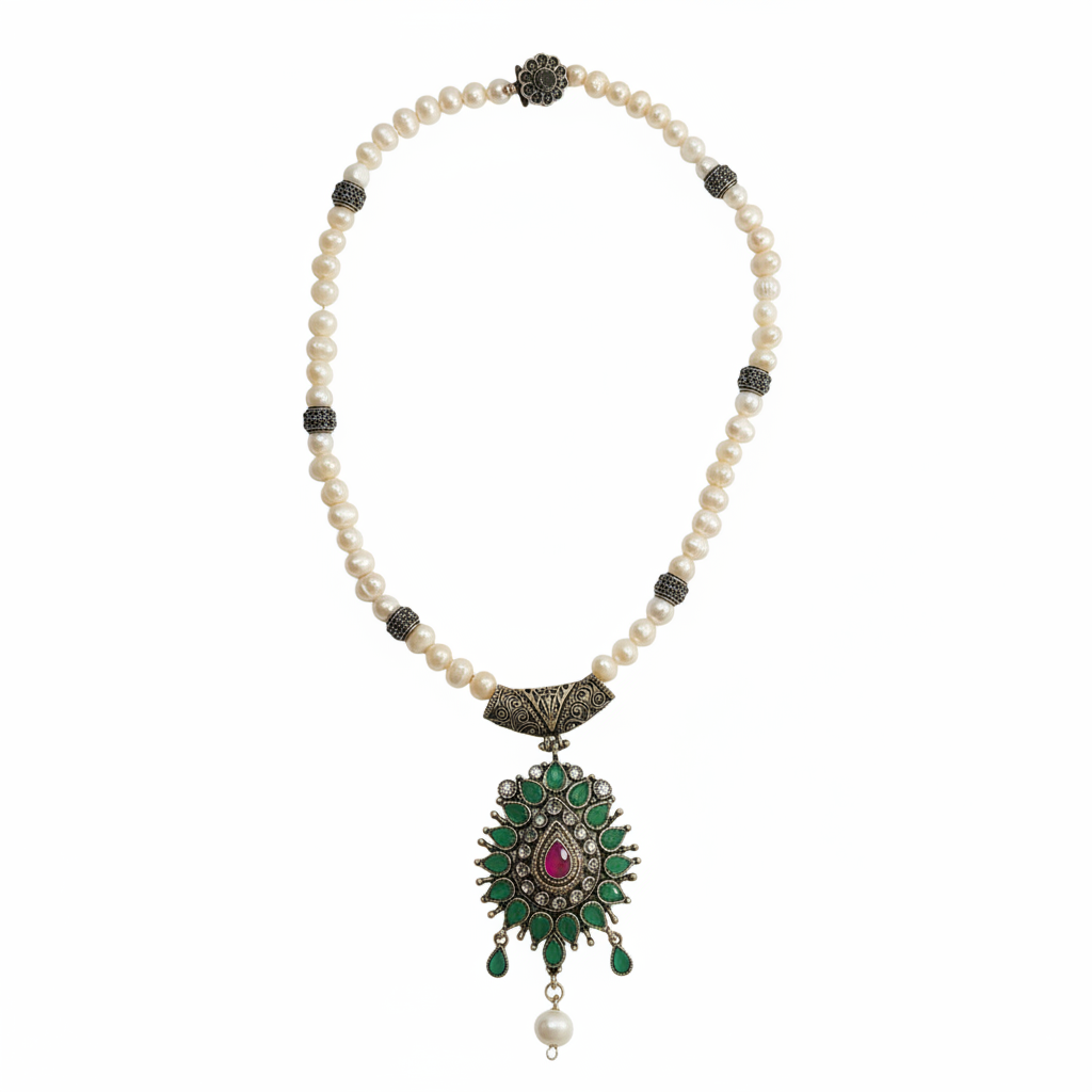 Collier Perles Sunburst — Studio Pro
