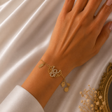✨ Hand of Fatima Lucky Charm Bracelet Golden Elegance