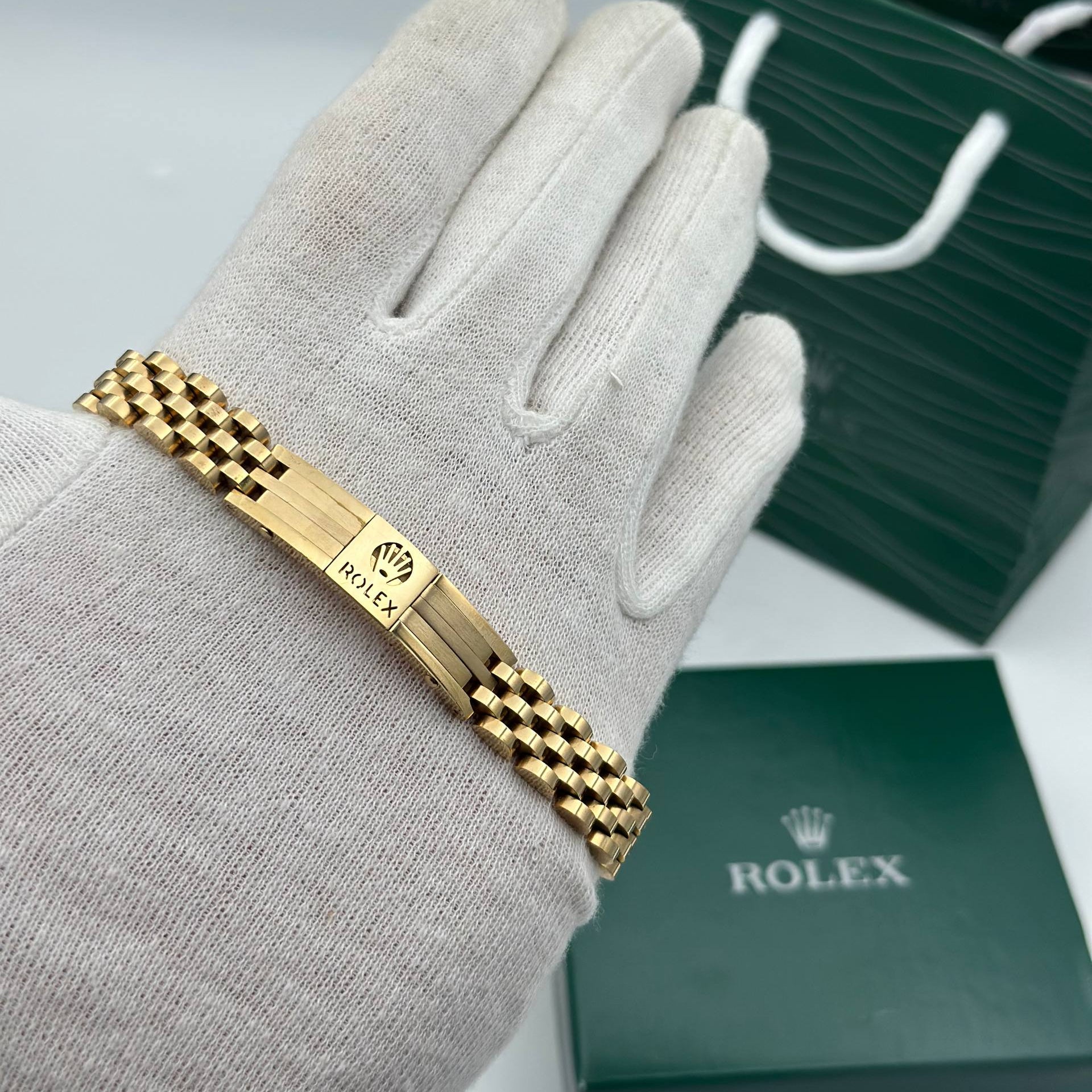 Bracelet Maillons Doré Style Jubilé – Coffret Cadeau