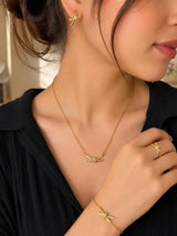 PARURE NOEUD D'AMOUR Acier inoxydable