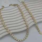 Parure Fleurs Élégantes – Collier & Bracelet avec Pierres Colorées