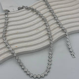 Parure Fleurs Élégantes – Collier & Bracelet avec Pierres Colorées