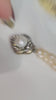 Collier Traditionnel Algérien 2 Rangs — Perles d'Eau Douce & Fermoir Fleur Marcassite