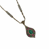 Collier Vintage Élégance Bronze Noir
